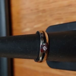 Stainless Steel Band with CZ